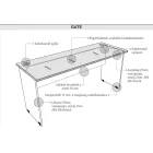 Íróasztal Gate GE1400 akác