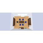 Tárgyalóasztal Gate GJ1400 éger