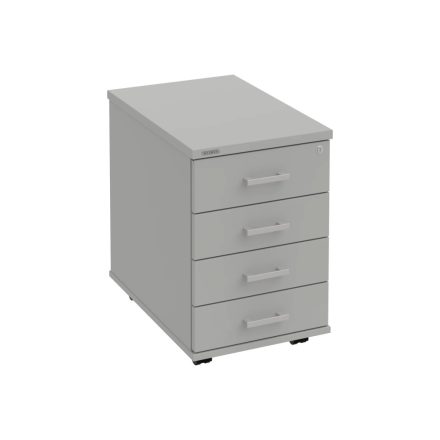 Zárható 4 fiókos irodai konténer K34CN szürke