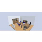 Irodai polcos szekrény Strong S3 4001P bükk