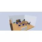 Irodai polcos sarokszekrény Strong SRV3 bükk