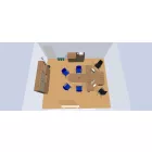 Vitrines szekrény Drive D5 8007 bükk