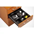 Zárható 4 fiókos irodai konténer K34CPTON cseresznye