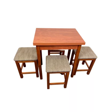 Étkezőgarnitúra asztal+4db stoki calvados T9018-9-02