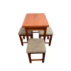 Étkezőgarnitúra asztal+4db stoki calvados T9018-9-02