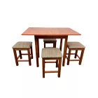 Étkezőgarnitúra asztal+4db stoki calvados T9018-9-02