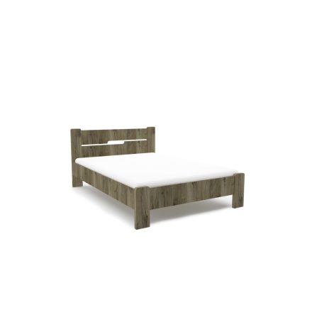 Ol-DM Fa ágykeret 140x200 cm sötét justus tölgy