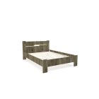 Ol-DM Fa ágykeret 140x200 cm sötét justus tölgy