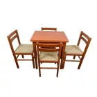 Étkező garnitúra 4 székkel, nyitható asztallal calvados T9009-9-003