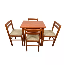   Étkező garnitúra 4 székkel, nyitható asztallal calvados T9009-9-003