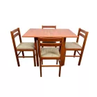 Étkező garnitúra 4 székkel, nyitható asztallal calvados T9009-9-003