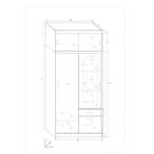 Ale-312 tolóajtós gardróbszekrény