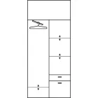 Ale-313 tükrös gardróbszekrény