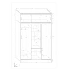 Ale-314 gardróbszekrény tolóajtós
