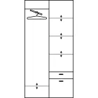 Ale-316 gardrób szekrény tolóajtós