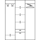 Ale-318 gardrób szekrény