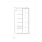 Ang-113 könyves szekrény