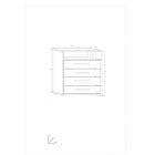 Ang-073 fiókos komód