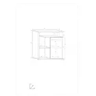 Ang-060 alacsony könyvespolc