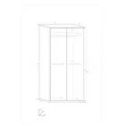 Ang-310 zárt polcos szekrény