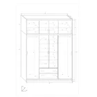 Ber-320 gardróbszekrény 180 cm széles