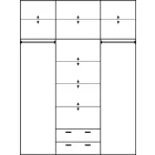 Ber-320 gardróbszekrény 180 cm széles