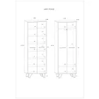 Bos-560 60 cm széles szekrény