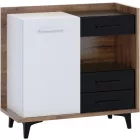 Box-369 fekete fehér komód