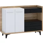 Box-378 fekete fehér komód