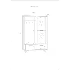Box-062 modern előszoba bútor