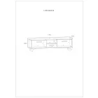 Box-165 fehér TV állvány