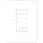 Box-567 fehér szekrény