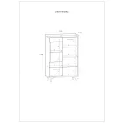 Box-264 vitrin szekrény