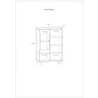 Box-267 vitrin szekrény