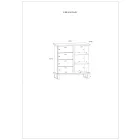 Cro-379 komód fehér