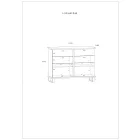 Cro-390 komód 120 cm