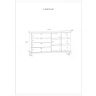 Cro-685 komód 160 cm