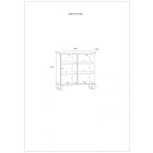 Cro-384 komód fehér