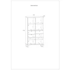 Cro-148 fehér könyvespolc