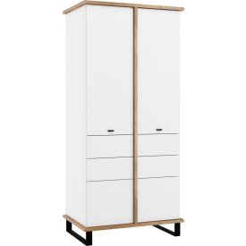 Cro-851 fehér gardróbszekrény