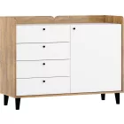 Dol-701 magasfényű fehér komód