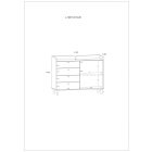 Dol-702 magasfényű fehér komód