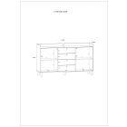 Dol-709 fehér magasfényű komód