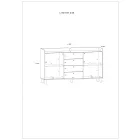Dol-710 fehér magasfényű komód