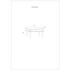 Dol-323 fiókos dohányzóasztal