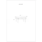 Dol-325 fiókos dohányzóasztal