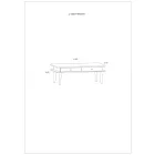 Dol-327 fiókos dohányzóasztal