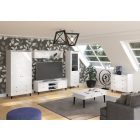 Dol-094 magasfényű fehér gardróbszekrény