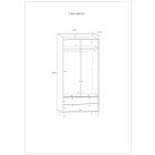 Dol-097 magasfényű fehér gardróbszekrény