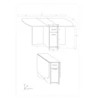 Exp-243 kihúzható étkezőasztal